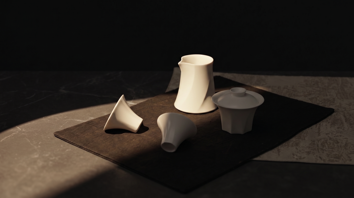Micro Breeze | Paper White Tea Set (Gaiwan)