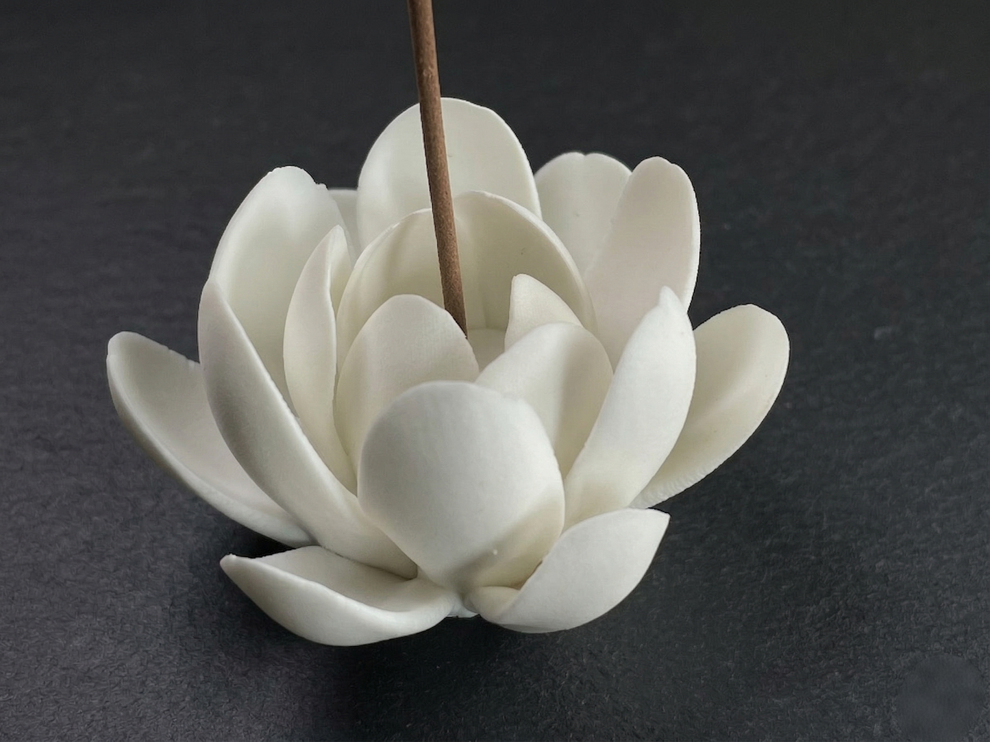Pale Bloom | Honey Yellow Glaze Floral Relief Tea & Incense Set (Gaiwan)