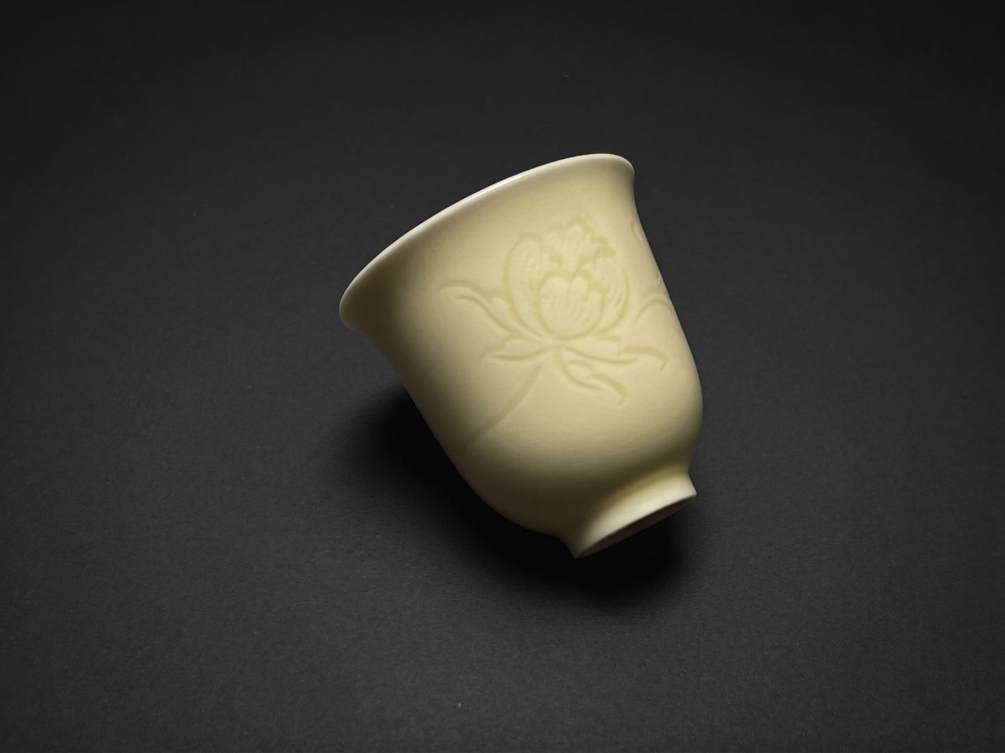 Pale Bloom | Honey Yellow Glaze Floral Relief Tea Set (Teapot)