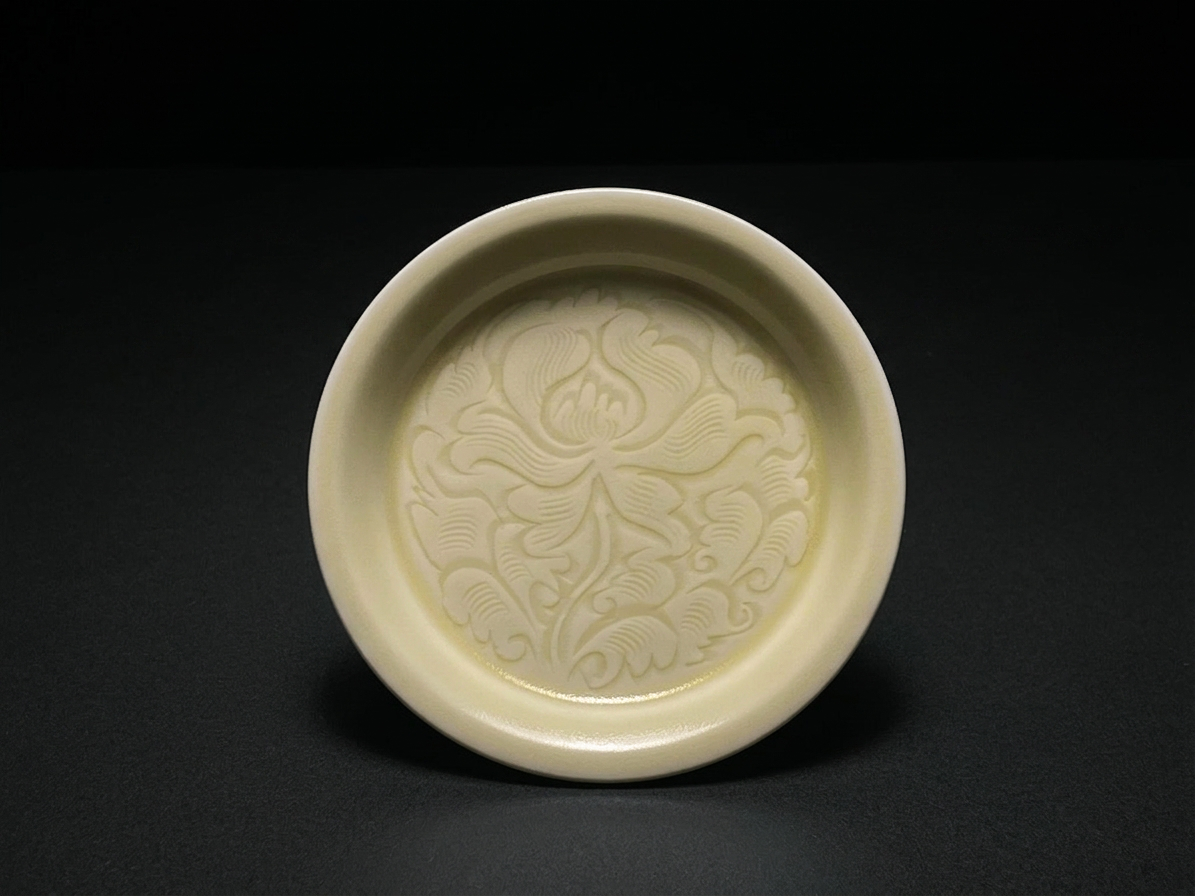 Pale Bloom | Honey Yellow Glaze Floral Relief Tea Set (Teapot)