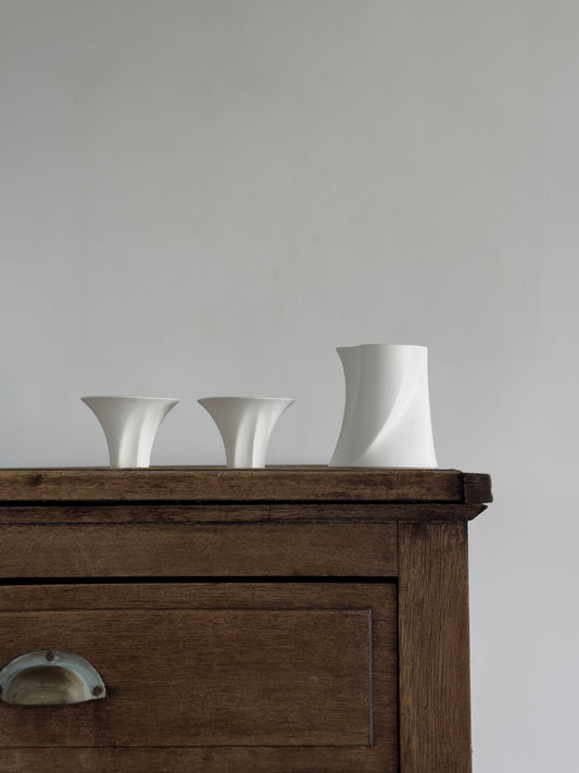 Micro Breeze | Paper White Fairness Cup & Teacup Set