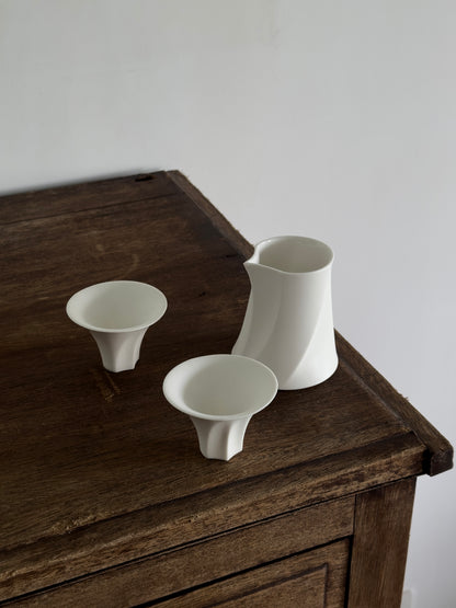 Micro Breeze | Paper White Fairness Cup & Teacup Set